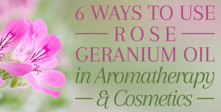 6 WAYS TO USE ROSE GERANIUM OIL IN AROMATHERAPY &amp; COSMETICS