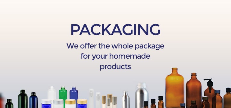 Packaging We offer the whole package for your homemade products