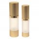 Airless Dispenser Refillable (Frosted with Gold Matte Cap)