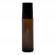 Amber Glass Roller Bottle (with Black Cap)