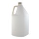 Plastic Frosted Square Jug 4L (1 gal) with White Cap